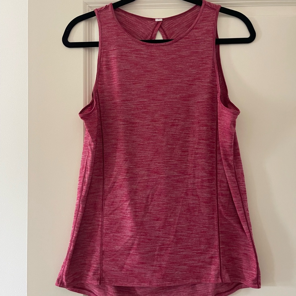 lululemon athletica Heathered Pink Tank Top